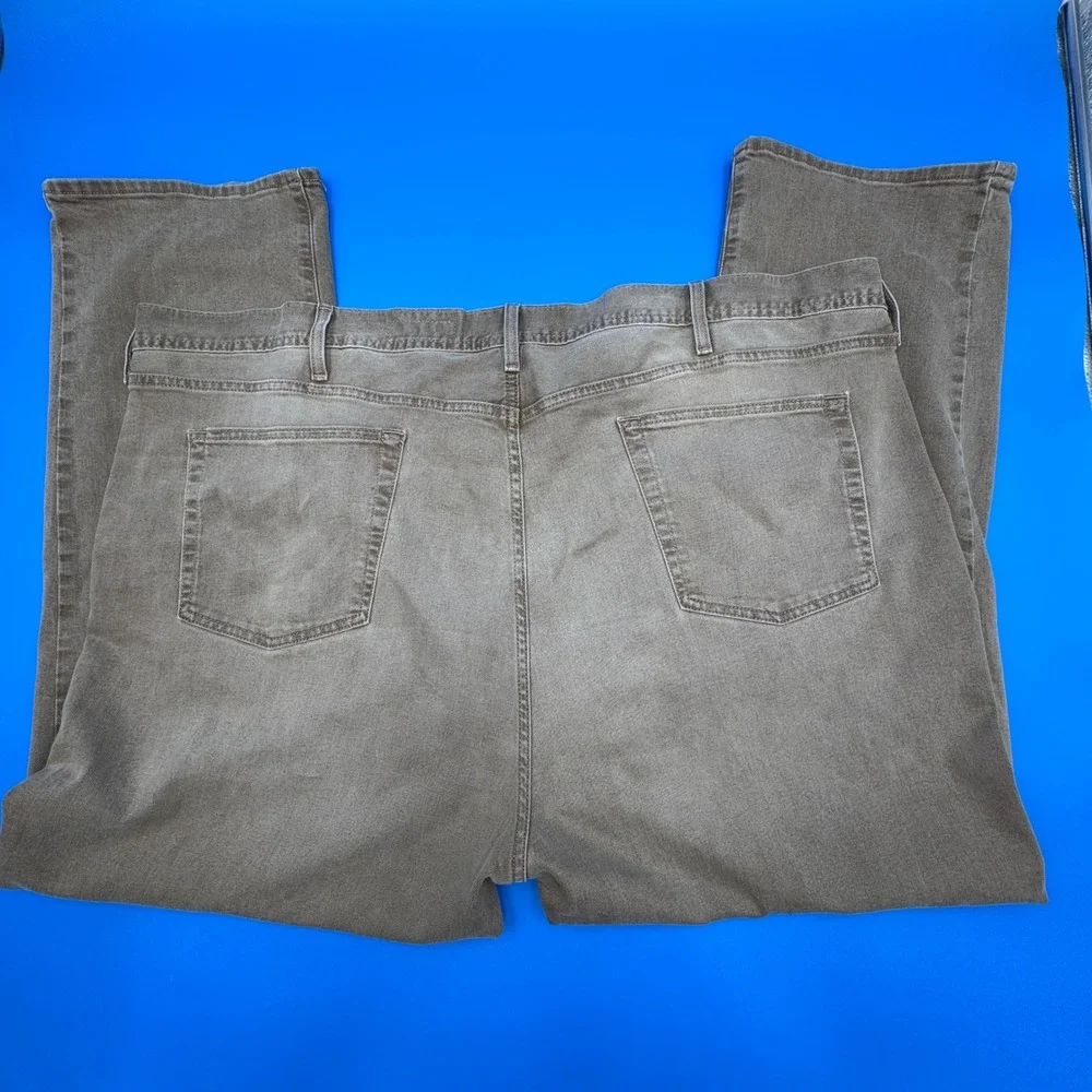 Cremieux Premium Denim Straight Leg Brown Jeans Mens 50x30 Stretch Cotton